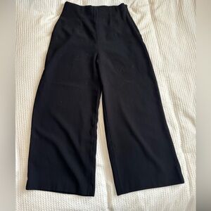 Black high waisted culottes